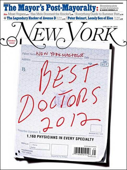 New York Magazine Best Doctors 2015